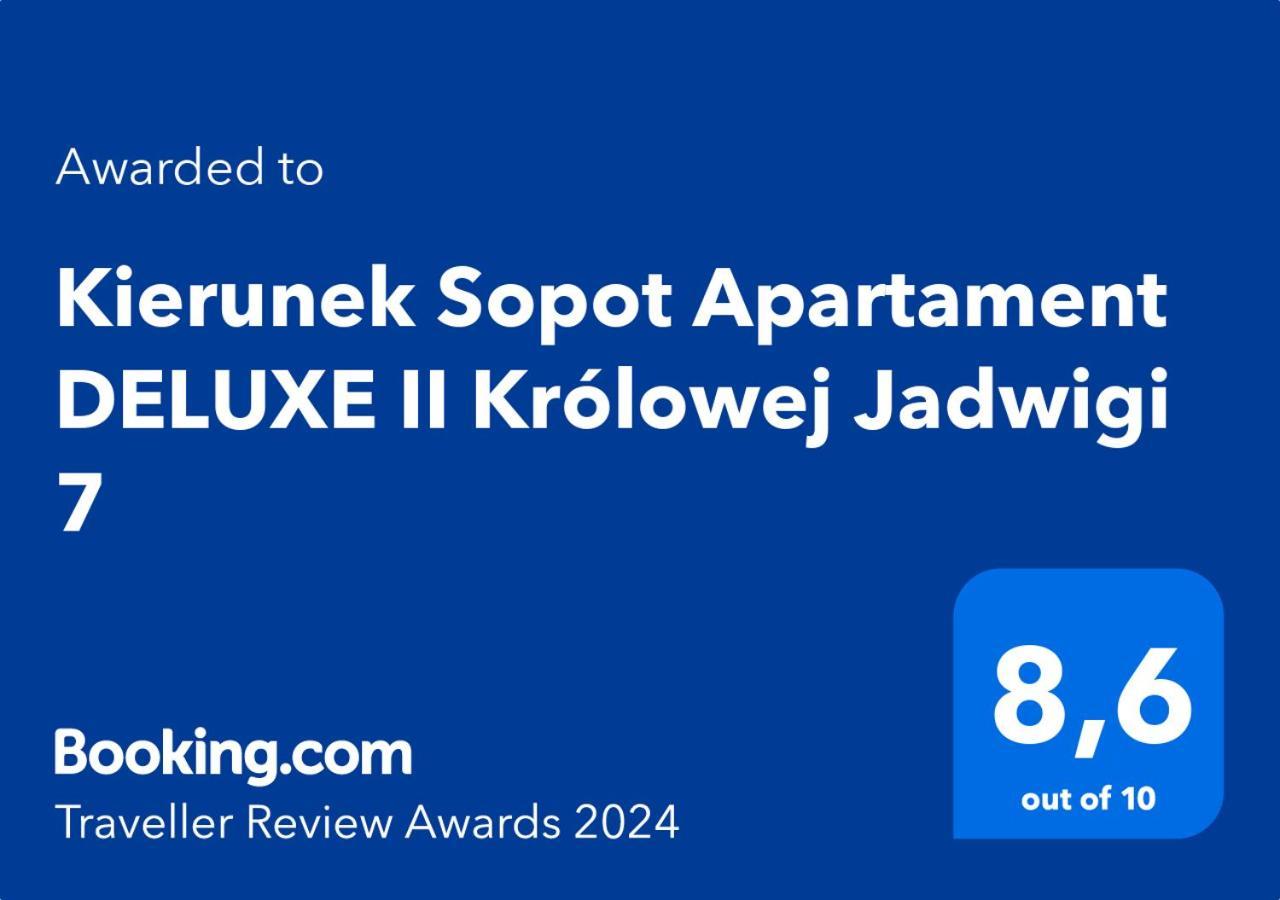 Апартаменты Kierunek Sopot Apartament Deluxe II Krolowej Jadwigi 7 Экстерьер фото